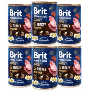 BRIT Premium by nature Junior Turkey & Liver 6x400g