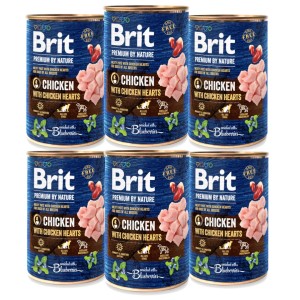 BRIT Premium by nature Chicken Hearts 6x400g
