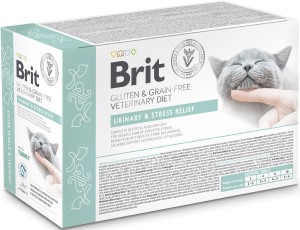 Brit Veterinary  Cat Pouch Urinary Stress 12x85g