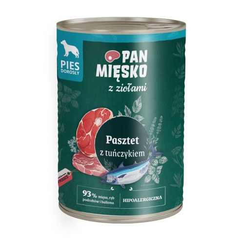 Pan Mięsko Mokra Zioła Tuńczyk 400g