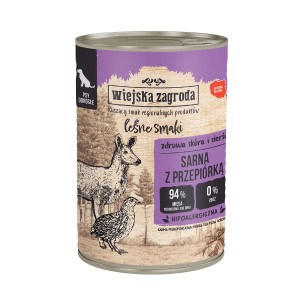 Wiejska Zagroda Leśne Smaki Sarna Przepiórka 400g