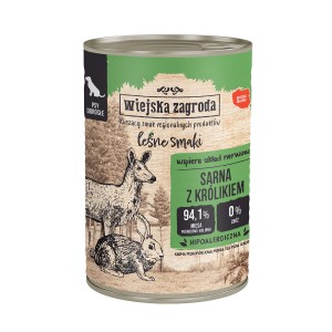 Wiejska Zagroda Leśne Smaki Sarna Królik 400g