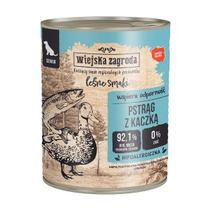 Wiejska Zagroda Leśne Smaki Senior Pstrąg Kaczka 800g