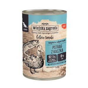 Wiejska Zagroda Leśne Smaki Senior Pstrąg Kaczka 400g