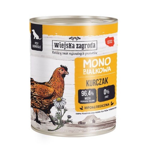 Wiejska Zagroda Monoprotein Kurczak 800g