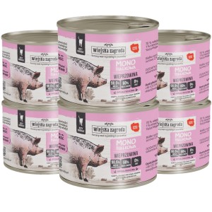 Wiejska Zagroda Kot Mono Wieprzowina 6x200g