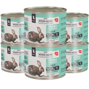 Wiejska Zagroda Kot Mono Kitten Królik 6x200g
