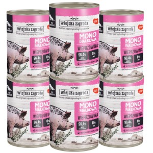 Wiejska Zagroda Monoprotein Wieprzowina 6x400g