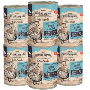 Wiejska Zagroda Leśne Smaki Senior Pstrąg Kaczka 6x400g