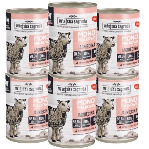Wiejska Zagroda Kot Mono Jagnięcina 6x400g