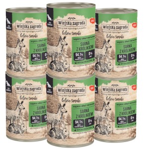 Wiejska Zagroda Leśne Smaki Sarna Królik 6x400g
