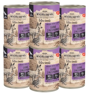 Wiejska Zagroda Leśne Smaki Sarna Przepiórka 6x400g