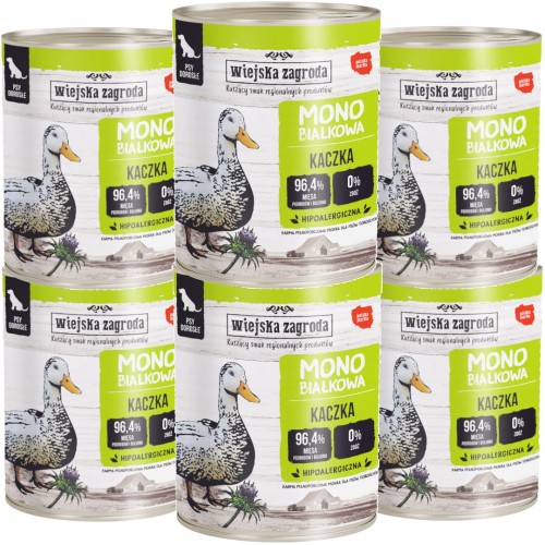 Wiejska Zagroda Monoprotein Kaczka 6x800g