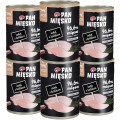 Pan Mięsko Kot Mokra Indyk z Królikiem 6x400g