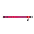 WAUDOG Obroża Nylon z QR Mono Różowa S 25-35cm