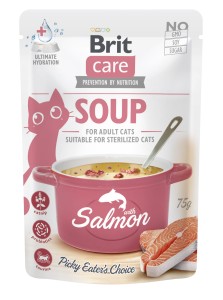 Brit Care Cat Soup Salmon 75g