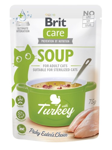 Brit Care Cat Soup Adult Turkey 75g