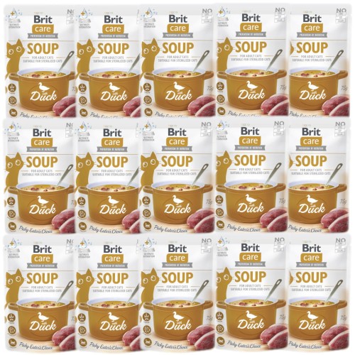 Brit Care Cat Soup Duck 15x75g