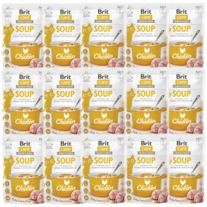 Brit Care Cat Soup Chicken 15x75g