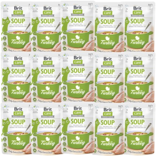 Brit Care Cat Soup Turkey 15x75g