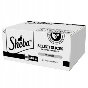SHEBA Saszetka Select Slices Drobiowe Smaki w Sosie 120x85g