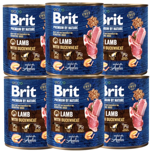 BRIT Premium by nature Lamb & Buckwheat 6x800g