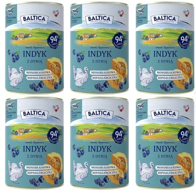 Baltica Mokra Indyk Dynia 6x400g