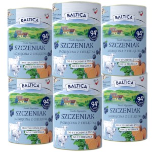 Baltica Mokra Szczenięta Jagnięcina Cielęcina 6x400g