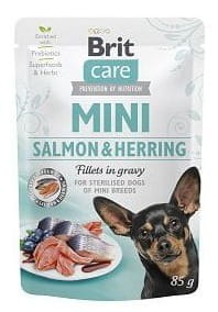 Brit Care Mini Pouch Salmon Herring Sterilised 85g