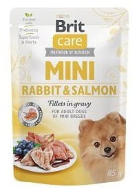 Brit Care Mini Pouch Rabbit Salmon 85g