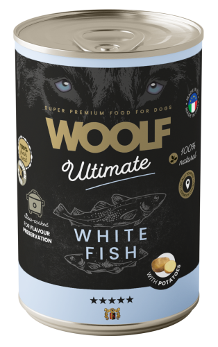 WOOLF Ultimate Dog White Fish Potatoes 400g