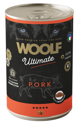 WOOLF Ultimate Dog Pork Linseed Oil 400g