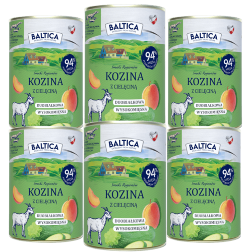 Baltica Mokra Kozina Cielęcina 6x400g