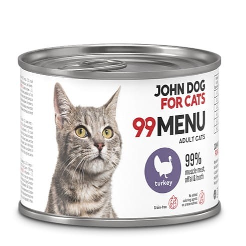 JohnDog For Cat 99 Menu Adult Indyk 200g