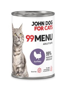JohnDog ForCat  99 Menu Adult Indyk 400g