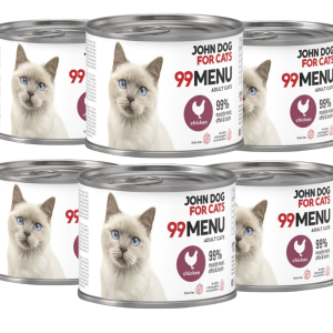 JohnDog ForCat 99 Menu Adult Kurczak 6x200g