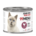 JohnDog ForCat 99 Menu Adult Kurczak 6x200g