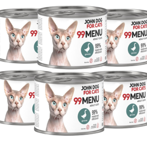 JohnDog ForCat  99 Menu  Adult Gęś 6x200g