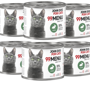 JohnDog ForCat  99 Menu  Adult Królik 6x200g