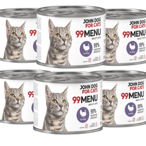 JohnDog ForCat  99 Menu  Adult Indyk 6x200g