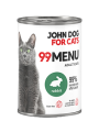 JohnDog ForCat 99 Menu Adult Królik 6x400g