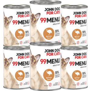JohnDog ForCat  99 Menu  Adult Perliczka 6x400g