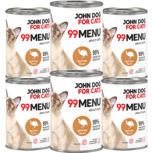 JohnDog ForCat 99 Menu Adult Perliczka 6x400g
