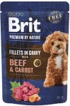 BRIT Premium Pouch Gravy Fillets Beef Carrots 85g