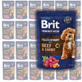 BRIT Premium Pouch Gravy Fillets Beef Carrots 24x85g