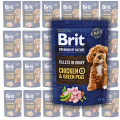 BRIT Premium Pouch Gravy Fillets Chicken Peas 24x85g