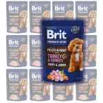 BRIT Premium Pouch Gravy Junior Fillets Turkey 12x85g