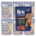 BRIT Premium Pouch Gravy Fillets Lamb Peas 6x85g