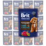 BRIT Premium Pouch Gravy Fillets Lamb Peas 12x85g