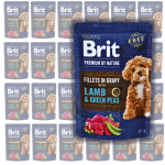 BRIT Premium Pouch Gravy Fillets Lamb Peas 24x85g